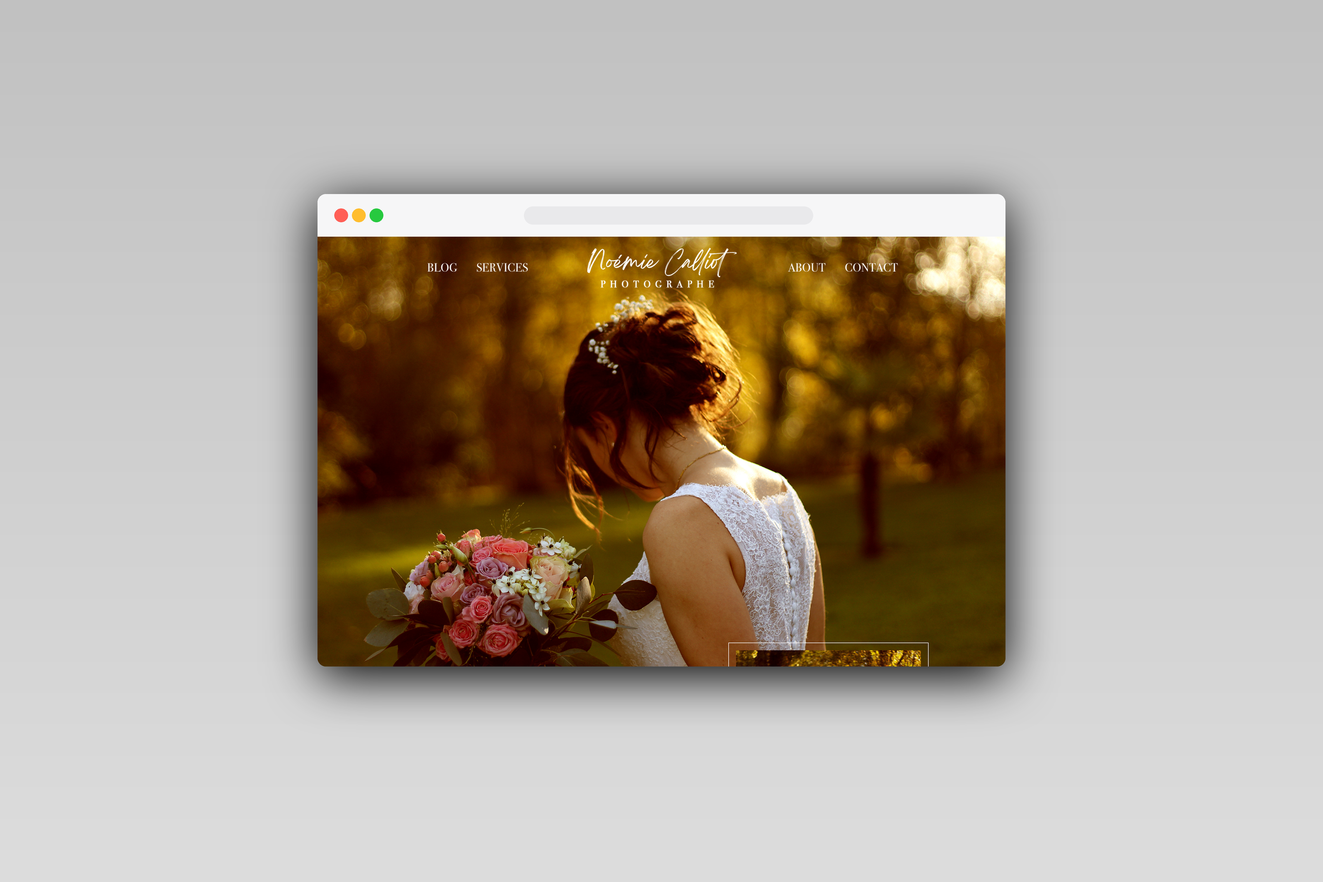 Site vitrine Noémie Calliot - Photographe
