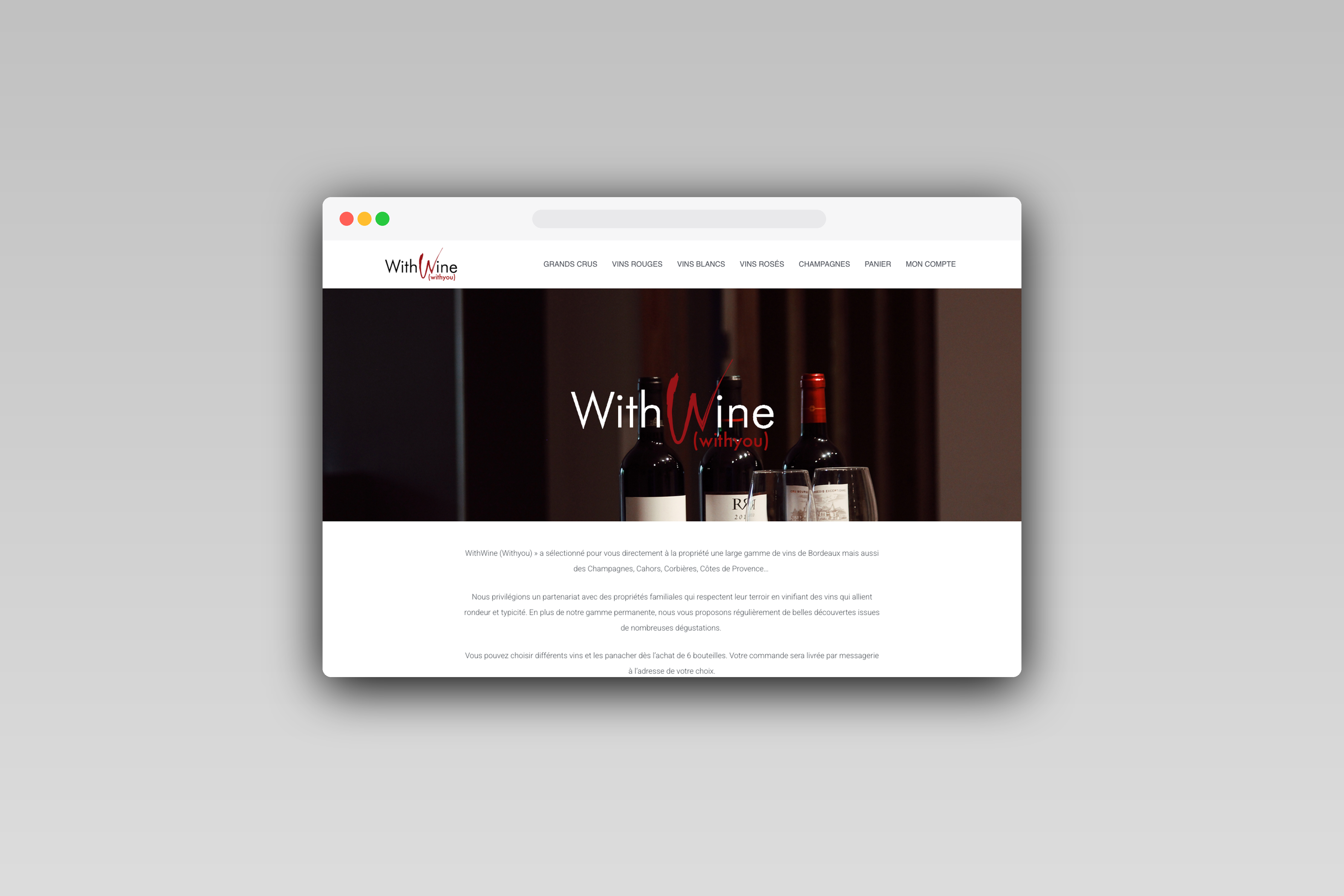 Boutique en ligne WithWine